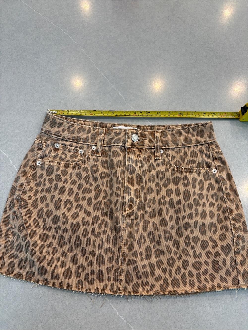 PINK Victoria's Secret Brown Leopard Print Mini Skirt